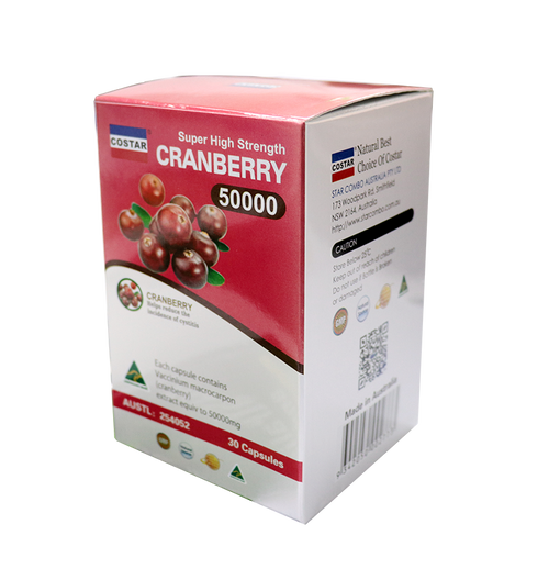 Costar Cranberry 50000mg 30cap