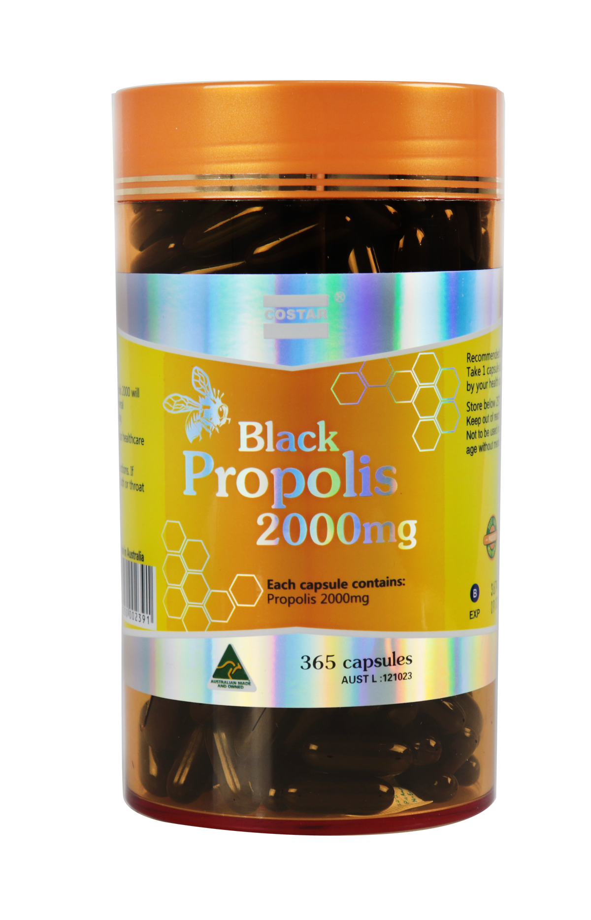 Costar black propolis 2000mg 365s