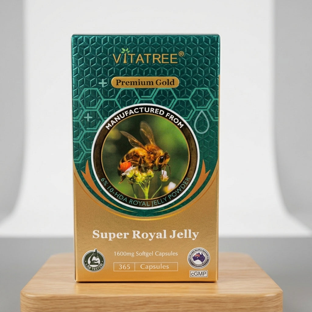 Vitatree Super Royal Jelly 1600mg 100 Capsules Premium Gold