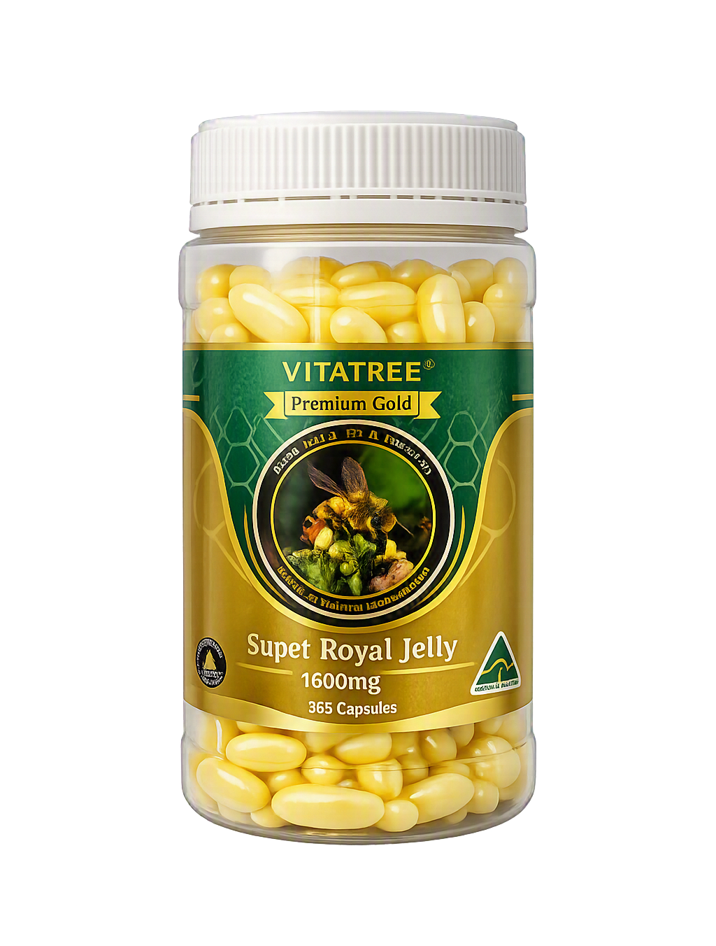 Vitatree Super Royal Jelly 1600mg 100 Capsules Premium Gold